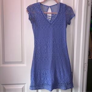Hollister Blue Lace Mini Dress